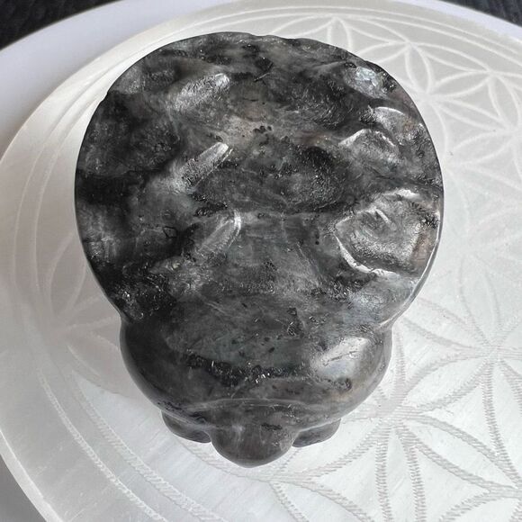 Larvikite Crystal Lady Bug Carving - Picture 7 of 15